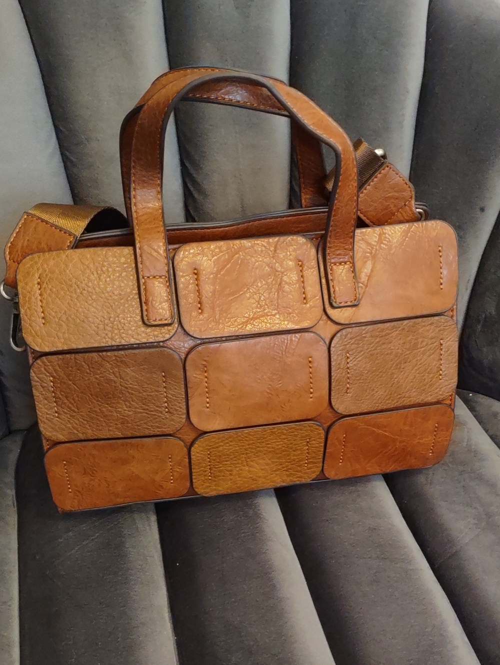 Montana West Patchwork Crossbody Satchel